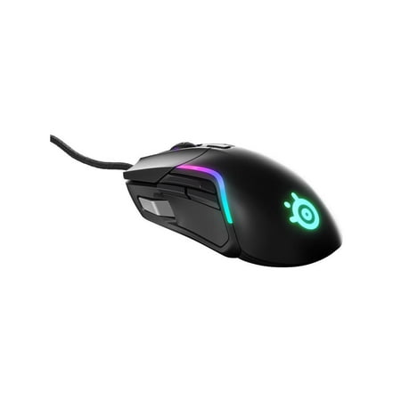 SteelSeries - Rival 5 Wired Optical Gaming Mouse with RGB Lighting - Black