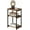 Brown, variant on 3 Tier End Table with Storage, Telephone Table with Durable Metal Frame, Night Stand Storage Shelf, Side Table Sofa Couch Table for Living Room, Bedroom, Bathroom,Grey