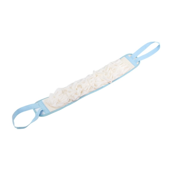 Unique Bargains 1 Pc Drawstring Back Bath towel for bathroom 33.46"x3.54" Blue