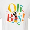 thumbnail image 3 of Disney - Mickey Oh Boy  - Juniors Cropped Cotton Blend T-Shirt, 3 of 5