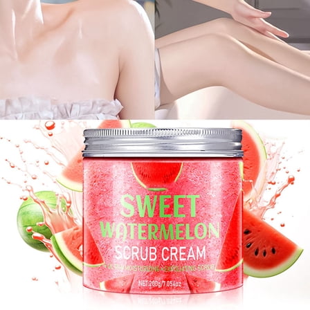 Watermelon Foot Scrub for Exfoliating Dead Skin and Smoothing – Nourishes, Moisturizes, and Leaves a Fresh Fragrance, 200g for Soft, Glowing Skin