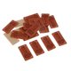 thumbnail image 5 of Paquete de 20 Etiquetas de Cuero PU en Relieve con Agujeros para Coser Y Manualidades Suministros de Costura de Ropa Hechos a Mano de Bricolaje 45 * 1 Soledad Etiquetas de etiqueta hechas a mano, 5 of 6