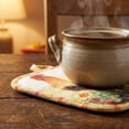 thumbnail image 2 of REGALWOVEN 2 Pcs Pot Holders, Heat Resistant Trivets, Non-Slip Hot Pads for Countertops, Oven Pot Holders for Cooking, Baking, and BBQ Rooster 6.5x7.9inch, 2 of 6