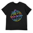 thumbnail image 3 of We Don’t Care Club Men's Cotton HD Print Short Sleeve T-Shirt Crew Neck Top Black S, 3 of 7