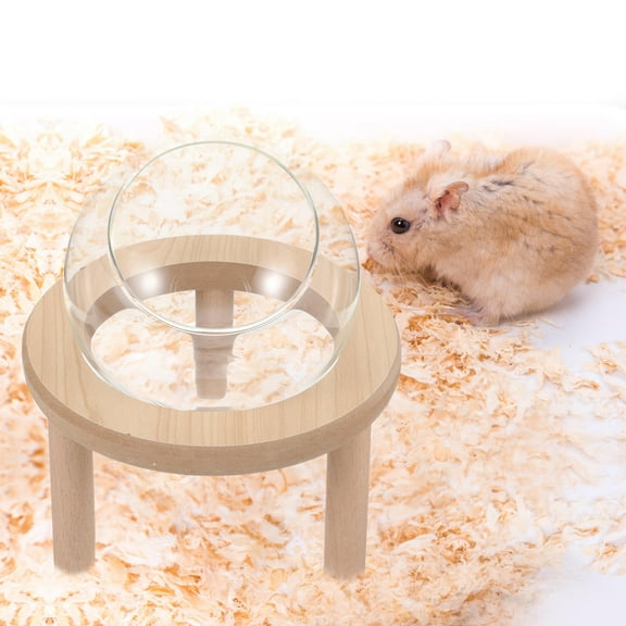GOOHOCHY  Sand Bath Dwarf Hamster Chinchilla House Glass Ball Bathroom Small Pet