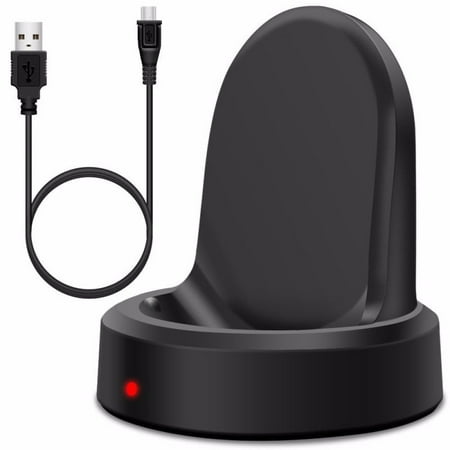Live Portable Dock Portable Wireless Charging Dock Cradle Charger for Samsung Gear S3 Classic / Frontier Charging Docking ()