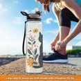 thumbnail image 6 of Sports Water Bottle 1000ML Tritan Food Grade Clear Water Bottle Fitness Outdoor Sports Bike Cute Black Cat, 6 of 7