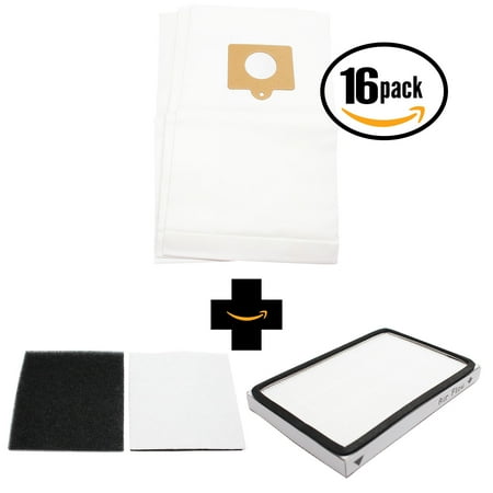48 Replacement Kenmore 11627515702 Vacuum Bags, 1 HEPA Filter & 1 Foam Filter - Compatible Kenmore 50558, 5055, 50557, Type C Vacuum Bags; 86889, EF-1 Filter & 86883, CF-1 Filter