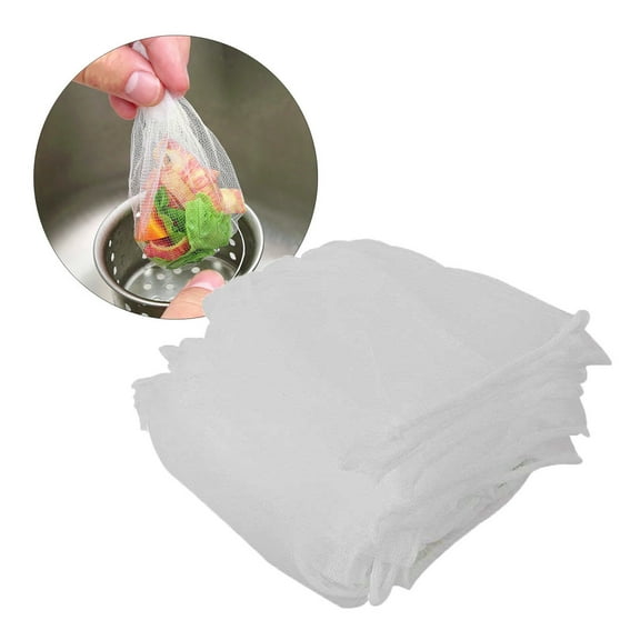 300Pcs Elastic Kitchen Sink Strainer Mesh Bags, Disposable Mesh Sink Strainer Bags for Collecting Food Waste Leftover Garbage, Anti Clogging