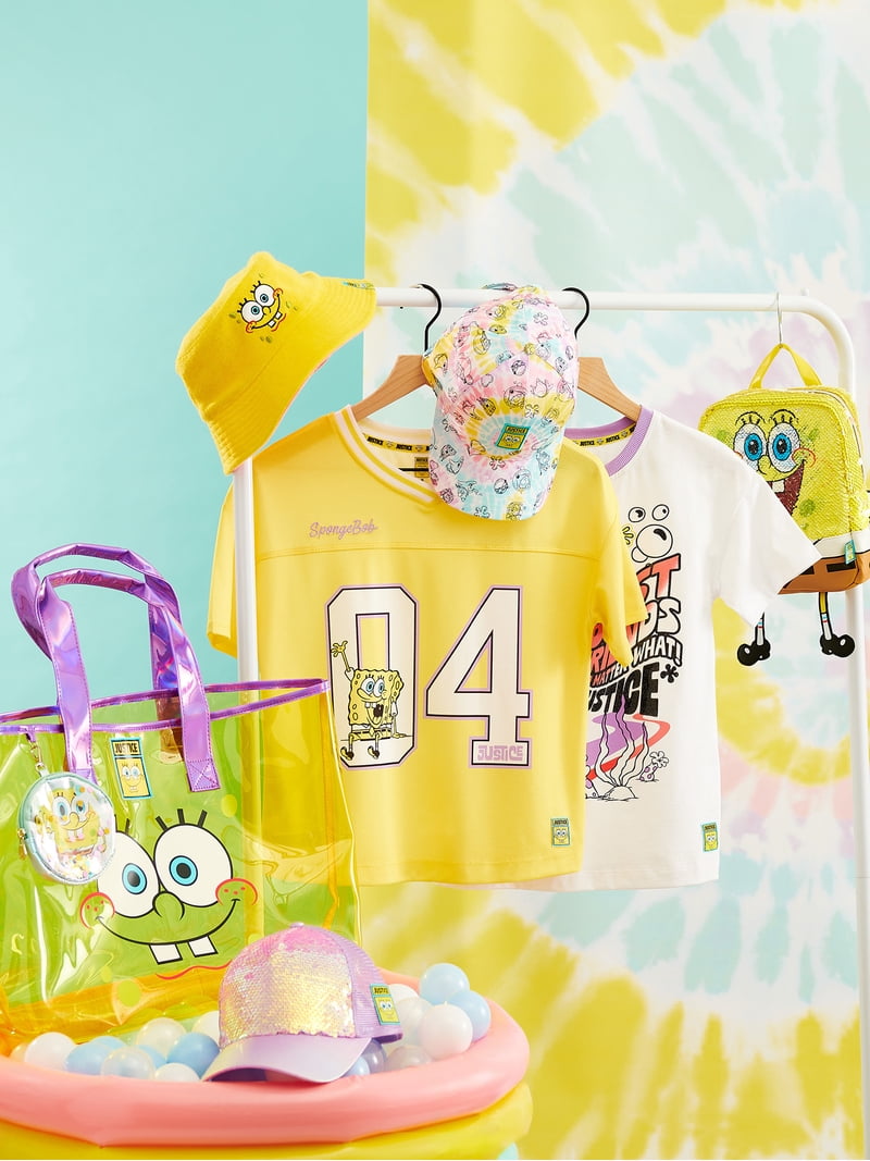 Spongebob X Justice Girls Oversized Jersey, Sizes XS - XLP
