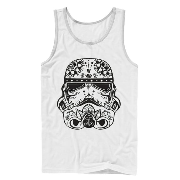 Men's Star Wars Ornate Stormtrooper Tank Top White Large
