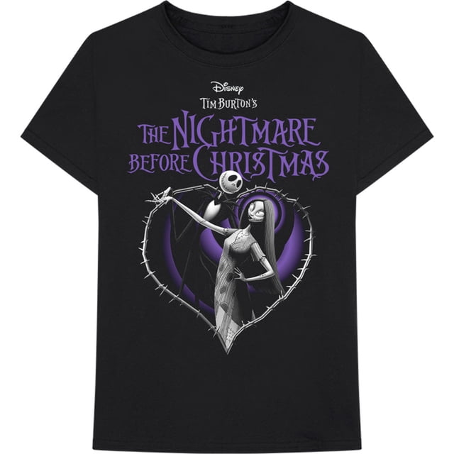 The Nightmare Before Christmas T-Shirt Unisexe Cœur Violet