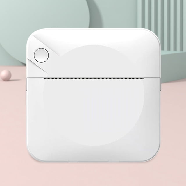 Impresora de etiquetas autoadhesiva con 6 rollos de papel de forma inalámbrica BT Mini impresora térmica