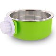 thumbnail image 1 of Tazón extraíble TUNC para perros de acero inoxidable pequeño verde, 1 of 4
