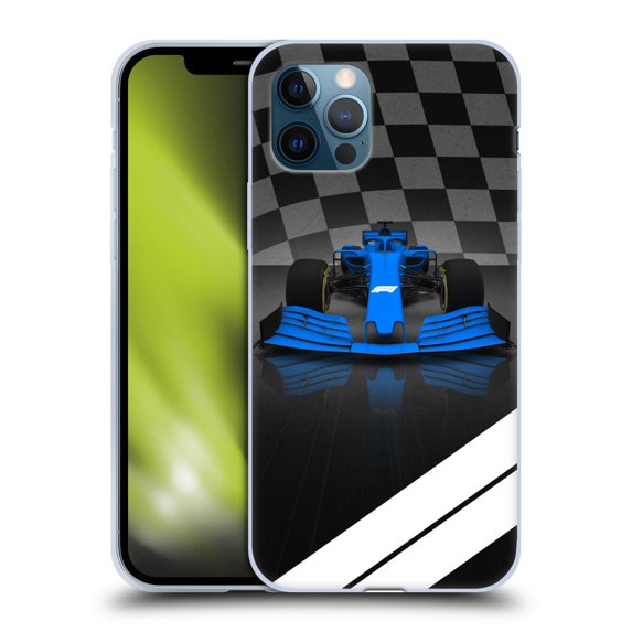 Head Case Designs Officially Licensed Formula 1 F1 Cars Blue Soft Gel Case Compatible with Apple iPhone 12 / iPhone 12 Pro