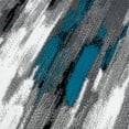 thumbnail image 5 of Abani Porto Collection Area Rug Mid Century Modern Bedroom Living Room Decor Floor Rug 5 x 8 Turquoise Grey, 5 of 8