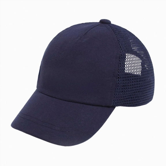 WUANDIXFA Baby Hat Cute Sun Hat Breathable Travel Infant Summer Newborn Baseball Cap,Navy,1-3 Years