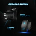 thumbnail image 2 of Nilight 5 Pin Rocker Switch LED Light Bar, 20A/12V, 10A/24V, Universal Fit, 2 of 10