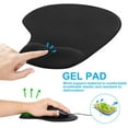 thumbnail image 4 of ZHANGHENG Office & Gaming Mouse Pad with Wrist Support Gel Cushion Rest Desk Mat for Desktop Computer, Laptop, MacBook, Notebook Magic Mouse Keyboard Home, Game Accessories GMP40 9.1 X 7.1 in- Black, 4 of 7