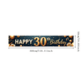 thumbnail image 3 of Yatrandify Gold Theme Happy Birthday Banner Decorative Design 30th Birthday Party Decoration Event Banner for Milestone Birthday Celebration Party Background Celebration Event, 3 of 7