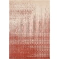 thumbnail image 1 of Unique Loom Tapis de Transition Contemporain Del Mar Collection, 8' x 11' 4", Rouge/ivoire, 1 of 2