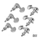 thumbnail image 1 of Clavija de afinación Aleación Metal Guitarra eléctrica Cabezales de la máquina Perillas Cadena Tuning Clavija Sintonizadores de bloqueo Paquete de 6 piezas 3L3R con tornillos de montaje y férulas Plat Abody Clavija de afinación, 1 of 6