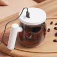 thumbnail image 2 of USB Rechargeable 400ml Electric Self-Stirring Glass Mug with Food-Grade Borosilicate Liner - 7000 RPM High-Speed Mixer for Coffee, Milk, Protein Powder & More - Portable, Waterproof, Office/Home Use, 2 of 6