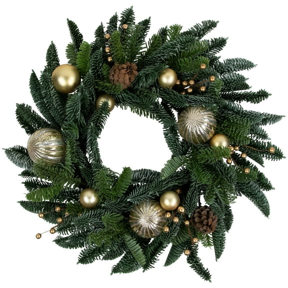 Northlight Real Touch™ Pre-Decorated Pine with Pine Cones Artificial Christmas Wreath  - 22" - Unlit
