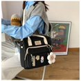 thumbnail image 3 of Mochila bonita, útiles escolares kawaii, mochila para portátil, accesorios para la vuelta al cole y la universidad (negro), 3 of 3