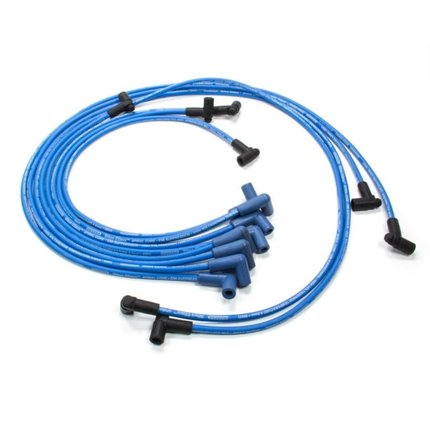 Moroso Blue Max Spark Plug Wire Set Spiral Core 8 mm Blue SBC P/N 72561