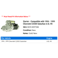 thumbnail image 2 of Starter - Compatible with 1994 - 1999 Chevy C2500 Suburban 6.5L V8 1995 1996 1997 1998, 2 of 2