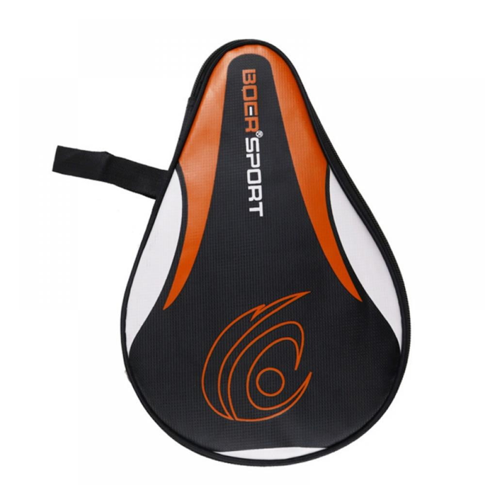Table Tennis Racket Cover Made from Durable Vinyl to Protect 1-2 Rackets at Once and Increase Tack-Life of Rubber