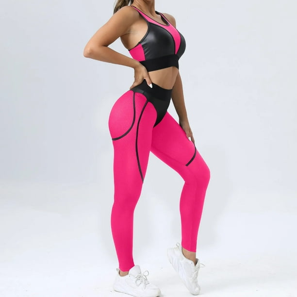 Women Suit for Fitness Mesh Gym Sets Womens Outfits Transparent Sport  Leggings Set Women 2023 Two Piece Workout Clothes Purple 