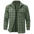 thumbnail image 7 of Chiccall Flannel Shirt for Men Western Vintage Pearl Snap Shirts Lightweight Casual Cozy Mens Plaid Shirt with Pocket, 7 of 7