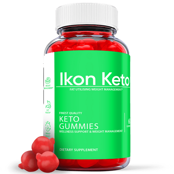 (1 Pack) Ikon Keto ACV Gummies - Supplement for Weight Loss - Energy & Focus Boosting Dietary Supplements for Weight Management & Metabolism - Fat Burn - 60 Gummies