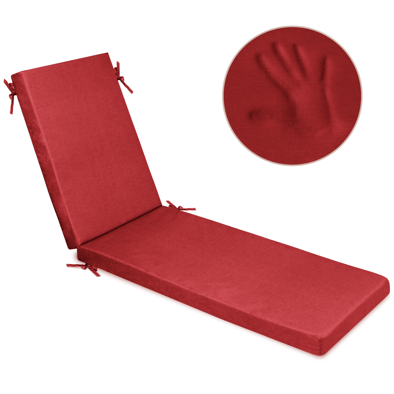 Milliard Memory Foam Waterproof and Washable Cover Outdoor Chaise Lounge