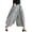 Black Gingham, variant on SOMER Women's Capri Plaid Pants Elastic Waist  Gingham Wide Leg Palazzo Pants,Coffee