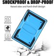 thumbnail image 4 of SOATUTO For Walmart Onn 10.1 Tab Case 2020 ( Model: 100011886 ), Shockproof Kids Friendly Rugged Hybrid Sturdy Armmor Case Built-in Kickstand For Onn 10.1 inch Tablet 2020 Generation 2 (Blue), 4 of 7