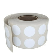 White Round Label 13mm 0.50 inch Sticker Dots in a Roll for Inventory  - 1080 Pack by Royal Green