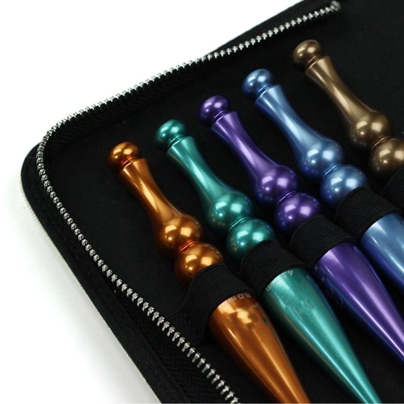 ANXPTIME 9Pcs Ergonomic Aluminum Alloy Crochet Hook 3.5mm-8.0mm for Beginner Knitting