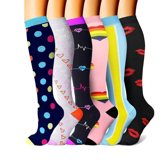 3 Pairs Copper Compression Socks for Women & Men Circulation (15-20 mmHg), Best Relief for Medical, Running, Nursing