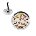 thumbnail image 1 of Stainless Steel Car Perfume Clip for Vent Use Assorted Color Stylish Hollow Design Mini Aromatherapy Air Freshener, 1 of 5