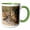 Green/White, variant on 3drose, Florida, Fort Myers. Burrowing Owl Pair - Na02 Cad0034 - Claudia Adams, 11oz Magic Transforming Mug