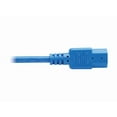 thumbnail image 6 of Eaton Tripp Lite Series PDU Power Cord, C13 to C14 - 10A, 250V, 18 AWG, 2 ft. (0.61 m), Blue - Power extension cable - IEC 60320 C14 to power IEC 60320 C13 - AC 100-250 V - 10 A - 2 ft - blue, 6 of 8