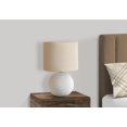 thumbnail image 2 of Monarch Specialties I 9632 Lampe de Table Lumineuse, Abat-Jour Crème, Céramique Crème, Contemporain, 2 of 7