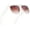 White | Amber, variant on Oversized Flat Top Women's Fashion Sunglasses Trendy Big Square Designer Retro Sun Glasses