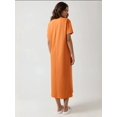 thumbnail image 3 of Relaxed Fit Midi Dress with Crew Neck, 3 of 4