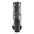 thumbnail image 3 of VINCE CAMUTO Womens Black White Beige Snakeskin Print 1" Platform Lug Sole Erettie Round Toe Block Heel Zip-Up Booties 8.5 M, 3 of 4