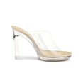 thumbnail image 3 of BLISSFUL STEP Women's Sandals Block Heels Clear Platform Slides Sandals, 3 of 8