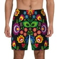 thumbnail image 2 of Picia Traditional Floral Polish pattern Mens Swim Trunks with Compression Liner Stretch Beach Shorts Quick Dry with Zipper Pockets No-Chafing Board Shorts-XX-Large, 2 of 9